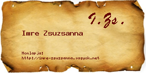 Imre Zsuzsanna névjegykártya